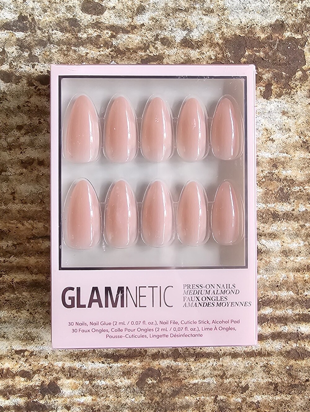 Glamnetic Sheer Pink Medium Almond Press-On Nails